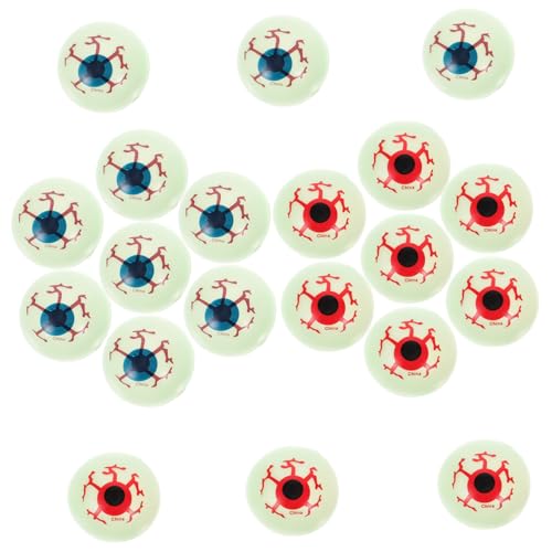 YARNOW 20 Stück Teiliges Halloween Gruselige Leuchtende Augäpfel Plastikblut Augen mit und Nachtleuchteffekt für Partydekoration und Horror Requisiten YARNOW 20 Stück Teiliges Halloween Gruselige Leuchtende Augäpfel Plastikblut Augen mit und Nachtleuchteffekt für Partydekoration und Horror Requisiten von YARNOW