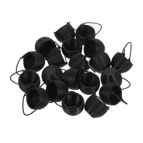 YARNOW 20 Stück Teiliges Halloween Mini Kessel Kleine Kunststoff Kessel für Partydeko Leichte Handliche für Partygeschenke Miniatur Dekorationen für Puppenhaus und Outdoor Camping von YARNOW