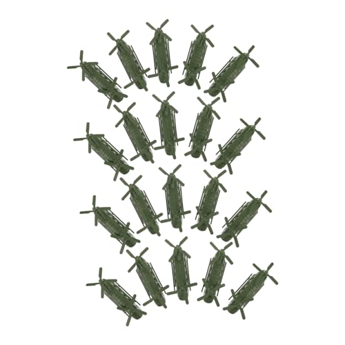YARNOW 20 Stück Teiliges -Hubschrauber Jungen und Mädchen Transport-Helikopter Modell Realistische Militärflugzeug-Ornamente für Kinderzimmerdekoration und Sandtisch-militärszenen von YARNOW