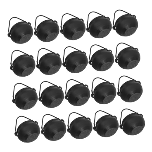 YARNOW 20 Stück Teiliges Mini Halloween Kessel aus Robustem Kunststoff Kleine für Partydeko DIY Zubehör und Miniatur Hausornamente für Festliche Halloween Dekoration und Geschenkideen von YARNOW
