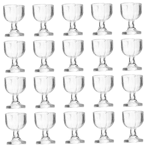 YARNOW 20 Stück Teiliges Mini Weingläser Transparente Puppenhaus Küchen Detailgetreue Miniatur Doll Cups Bruchsicher als Puppenhaus Dekoration und Fotorequisiten YARNOW 20 Stück Teiliges Mini Weingläser Transparente Puppenhaus Küchen Detailgetreue Miniatur Doll Cups Bruchsicher als Puppenhaus Dekoration und Fotorequisiten von YARNOW