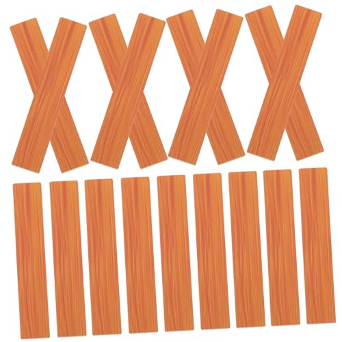 YARNOW 20 Stück Teiliges Miniatur Holzboden Puppenhauszubehör Simuliertes Holzdekor Robustes Material Naturfarbene Bodenfliesen für DIY Puppenhaus Mini Haus Dekoration Realistische von YARNOW