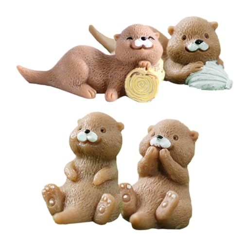 YARNOW 20 Stück Teiliges Miniatur Otter aus Resin Detailreiche Otter Figuren für Mikrolandschaft DIY Terrarium Deko Tierfiguren für Tisch und Gartendekoration YARNOW 20 Stück Teiliges Miniatur Otter aus Resin Detailreiche Otter Figuren für Mikrolandschaft DIY Terrarium Deko Tierfiguren für Tisch und Gartendekoration von YARNOW