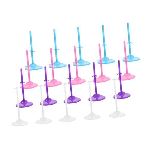 YARNOW 20 Stück Teiliges Puppenständer Verstellbare Halterungen für Stabile Präsentation von Puppen Actionfiguren und Modellen Transparent für Regale und Tische von YARNOW