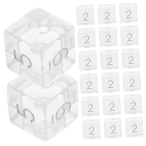 YARNOW 20 Stück Transparente Seitige Spielwürfel für Tischspiele Zubehör für Partys und Brettspiele aus Hochwertigem Sicher und Langlebig YARNOW 20 Stück Transparente Seitige Spielwürfel für Tischspiele Zubehör für Partys und Brettspiele aus Hochwertigem Sicher und Langlebig von YARNOW