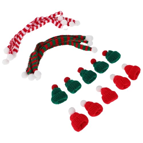 YARNOW 20-teiliger Mini-mützen-schal: Mini-weihnachtsmützen Und Weihnachtsschal-Set, Puppenmütze, Baumschmuck Für DIY-bastelpuppendekoration YARNOW 20-teiliger Mini-mützen-schal: Mini-weihnachtsmützen Und Weihnachtsschal-Set, Puppenmütze, Baumschmuck Für DIY-bastelpuppendekoration von YARNOW