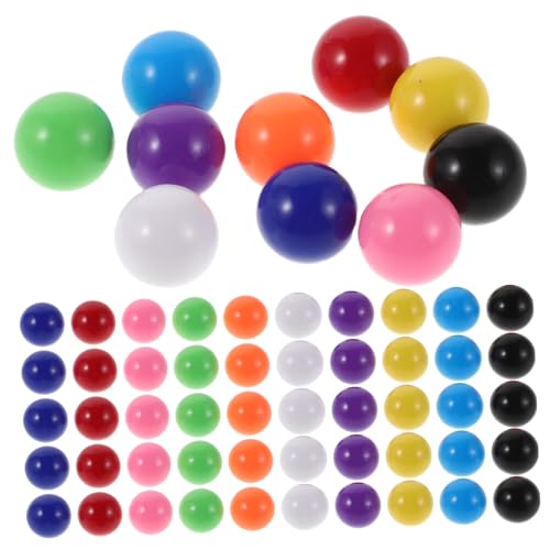 YARNOW 200 Stück Bunte Kunststoffspielkugeln für Matheunterricht Farbenfrohe Sortier Zählkugeln Robustes Lernspielzeug für Chinesisches Damespiel und Kugelbahnen von YARNOW