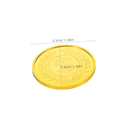 YARNOW 200 Stück Gold Piratenmünzen aus Kunststoff Realistische Schatztruhe Spielmünzen für Vielseitige Piratenparty Belohnungsspiel Tokens für Klassenzimmer und Rollenspiele YARNOW 200 Stück Gold Piratenmünzen aus Kunststoff Realistische Schatztruhe Spielmünzen für Vielseitige Piratenparty Belohnungsspiel Tokens für Klassenzimmer und Rollenspiele von YARNOW