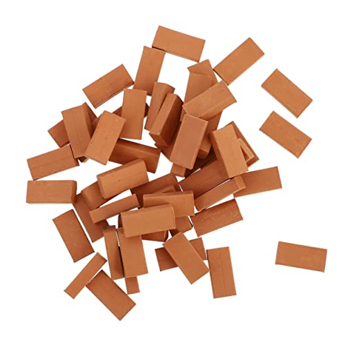 YARNOW 200 Stück Miniatur Ziegelsteine DIY Sandtisch Dekoration Modellbau für Mikro Landschaften Puppenhaus Zubehör Kreative Gartenideen von YARNOW