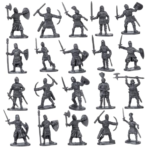 YARNOW 200Stücke Mini Figuren Mittelalterliche Soldaten Modelle Für Sandtisch Deko Detailreiche Miniaturmenschen Für Tabletop Spiele Und Heimdekoration von YARNOW