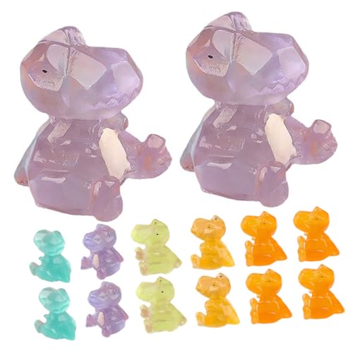 YARNOW 20Stücke Dinosaurier Figuren Leuchtende Deko Figuren für Mikrolandschaften Kinderzimmer und Garten Lebendige Designs in Zufälligen Farben YARNOW 20Stücke Dinosaurier Figuren Leuchtende Deko Figuren für Mikrolandschaften Kinderzimmer und Garten Lebendige Designs in Zufälligen Farben von YARNOW