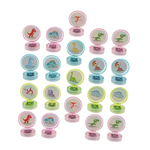 YARNOW 20Stücke Dinosaurier Stempelspielzeug Mini Cartoon Tiere Stempel für Umweltfreundliches Material Geburtstagsfeiern Schulprojekte und Kreative YARNOW 20Stücke Dinosaurier Stempelspielzeug Mini Cartoon Tiere Stempel für Umweltfreundliches Material Geburtstagsfeiern Schulprojekte und Kreative von YARNOW