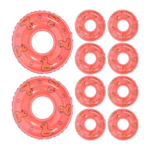 YARNOW 20Stücke Mini Schwimmringe für Puppen Aufblasbare Schwimmhilfen Zubehör für Puppenhäuser und Partydekoration Langlebig und Kinderfreundlich von YARNOW