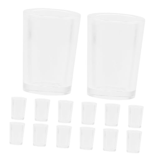YARNOW 20Stücke Miniaturbecher Puppenhaus Zubehör Mini Wasserbecher für Miniaturen für Puppenhäuser und Kreative Szenen Langlebiges Material YARNOW 20Stücke Miniaturbecher Puppenhaus Zubehör Mini Wasserbecher für Miniaturen für Puppenhäuser und Kreative Szenen Langlebiges Material von YARNOW