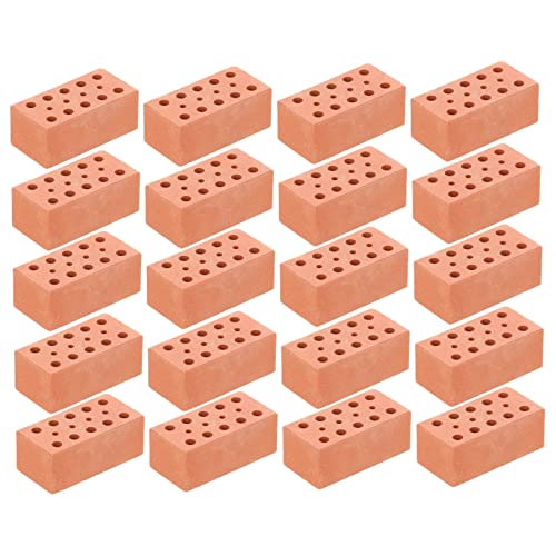 YARNOW 20Stücke Miniaturziegel Für DIY Projekte Simulationsziegel Für Modellbau Und Kreative Bauprojekte Für Puppenhäuser Und Miniaturlandschaften von YARNOW