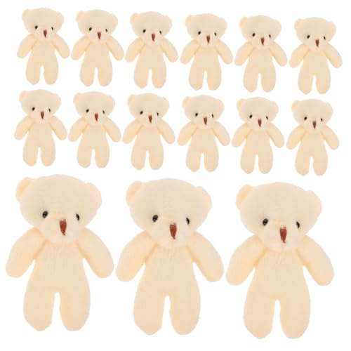 YARNOW 20Stücke Plüschtiere Niedliche Bärenanhänger Dekorative Bärenfiguren Für Schlüsselanhänger Rucksäcke Und Handtaschen DIY Für Partys von YARNOW