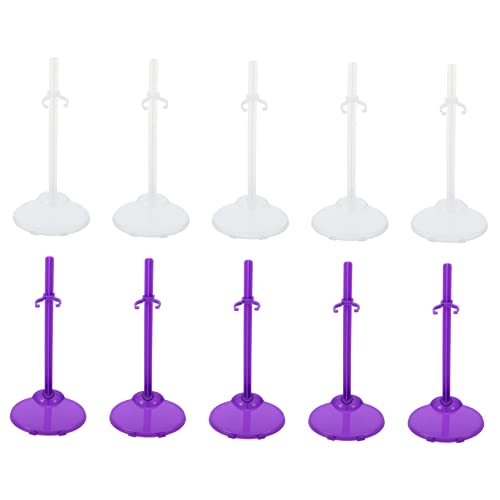 YARNOW 20Stücke Puppenunterstützungsrahmen Kunststoffständer mit Clip Fixierung für Puppen Transparente Lilafarbene Halterungen für Puppen Displays YARNOW 20Stücke Puppenunterstützungsrahmen Kunststoffständer mit Clip Fixierung für Puppen Transparente Lilafarbene Halterungen für Puppen Displays von YARNOW