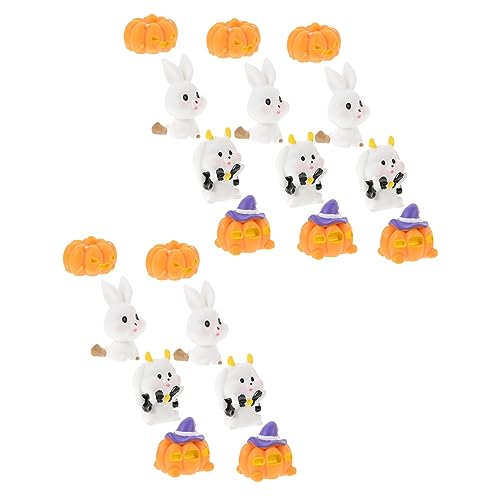 YARNOW 20Stücke Teiliges Halloween Dekorationsset Mikrolandschaft Ornamente Mit Geistern Kürbissen Und Süßen Figuren Für Kreative Halloween Dekoration Und Party Accessoires YARNOW 20Stücke Teiliges Halloween Dekorationsset Mikrolandschaft Ornamente Mit Geistern Kürbissen Und Süßen Figuren Für Kreative Halloween Dekoration Und Party Accessoires von YARNOW