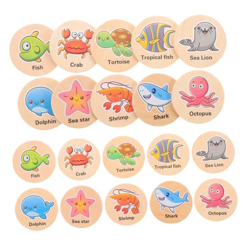 YARNOW 20Stücke Teiliges Memory aus Holz für Fördert Gedächtnis und Konzentration mit Niedlichen Motiven Sicheres und Pädagogisches Lernspiel für Kleinkinder und Vorschulkinder YARNOW 20Stücke Teiliges Memory aus Holz für Fördert Gedächtnis und Konzentration mit Niedlichen Motiven Sicheres und Pädagogisches Lernspiel für Kleinkinder und Vorschulkinder von YARNOW