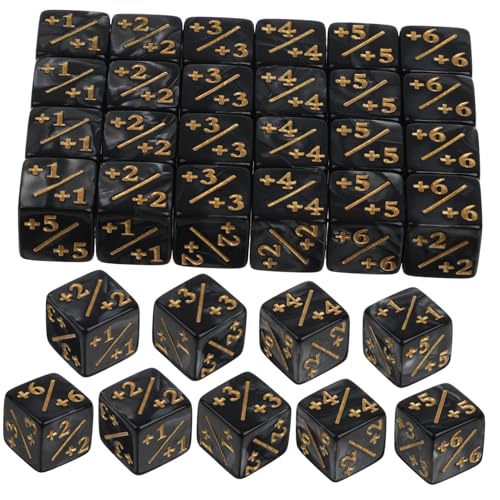 YARNOW 24 Stück Acryl Würfel Zähler Token für Kartenspiele Pädagogisches für Brettspiele und Lernspiele Peal Design von YARNOW