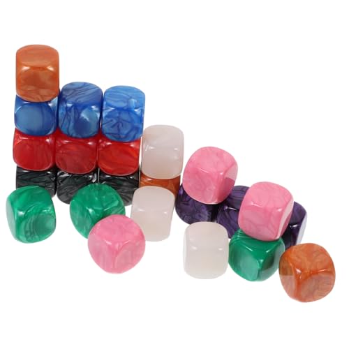 YARNOW 24 Stück Acrylwürfel DIY für Spiele Lernzwecke und Kreative Projekte Vielseitig Einsetzbar für Familie und Freunde von YARNOW