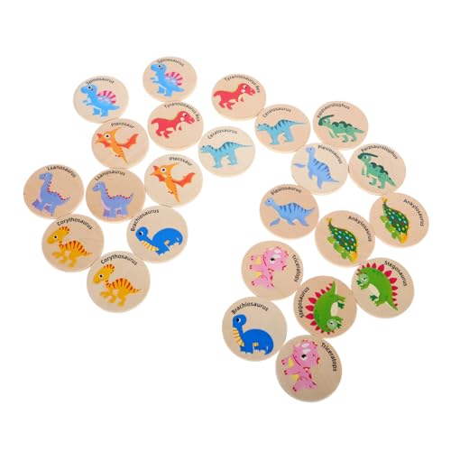 YARNOW 24 Stück Dinosaurierkognitive Toys Vorschulspiele Holzspiele Dinosaurier-Brettspiel Kind Dinosaurier Holz-Matching-Spiel Dinosaurier- für Kleinkinder YARNOW 24 Stück Dinosaurierkognitive Toys Vorschulspiele Holzspiele Dinosaurier-Brettspiel Kind Dinosaurier Holz-Matching-Spiel Dinosaurier- für Kleinkinder von YARNOW