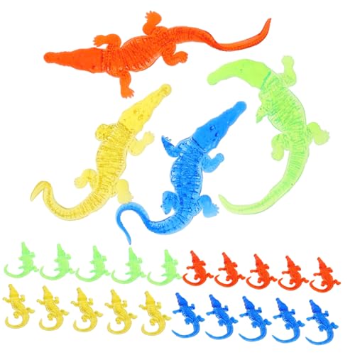 YARNOW 24 Stück Teiliges Dehnbarer Klebespielzeug Krokodil Form Robustes Elastisches Kinderspielzeug für Partygeschenke Kreative Fantasieförderung Praktische von YARNOW