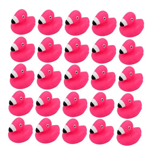 YARNOW 24 Stück Teiliges Flamingo Badewannenspielzeug Weiche und Knuffbare Tierchen für Squeezy für Sicheres und Lustige Wasserzeit für Kleinkinder von YARNOW