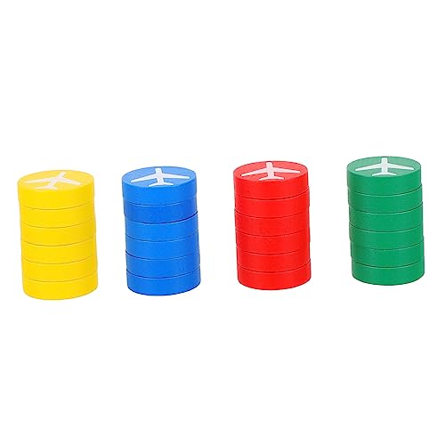 YARNOW 24 Stück Teiliges Holzspielstücke für Flugschach Bunte Schachfiguren für und Brettspiele Geeignet für Erwachsene YARNOW 24 Stück Teiliges Holzspielstücke für Flugschach Bunte Schachfiguren für und Brettspiele Geeignet für Erwachsene von YARNOW