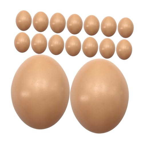 YARNOW 24 Stück Teiliges Künstliche DIY Eier Leere Plastik Eier zum Bemalen Realistische Osterdeko Vielseitig für Party Buntes Ei Dekorations von YARNOW