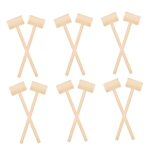 YARNOW 24 Stück Teiliges Mini Holzhammer für Leichtes Ergonomisches Design für Schokoladenbrechen Partyspiele und DIY Bastelprojekte Sicheres Holzspielzeug mit Abgerundeten Kanten YARNOW 24 Stück Teiliges Mini Holzhammer für Leichtes Ergonomisches Design für Schokoladenbrechen Partyspiele und DIY Bastelprojekte Sicheres Holzspielzeug mit Abgerundeten Kanten von YARNOW