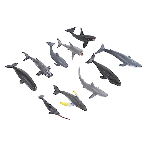 YARNOW 24 Stück Teiliges Set Simulierte Meerestiere Modellspielzeug Mini Meereslebewesen Figuren aus Umweltfreundlichem für Dekoration und Aquarium Zubehör von YARNOW
