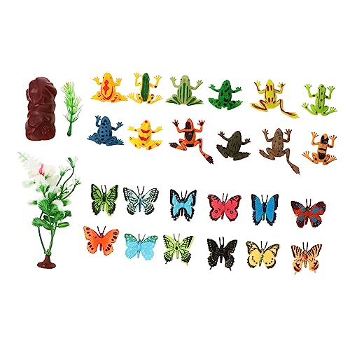 YARNOW 24 Stück Tiermodell Tierspielzeug So Tun Als Kleines Kinderspielzeug Geburtstagsgeschenk Tierhandwerk Erkenntnisspielzeug Erkenntnisspielzeug Tiermodell Statue Aus von YARNOW