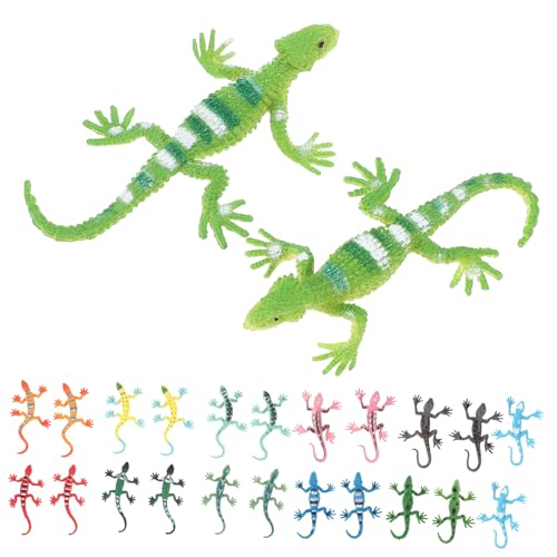 YARNOW 24Stücke Eidechsen Spielzeuge Neuartige Klebrige Spielzeuge Für Partygeschenke Und Klassenzimmer Vielseitig Einsetzbar Geschenktütenfüller von YARNOW