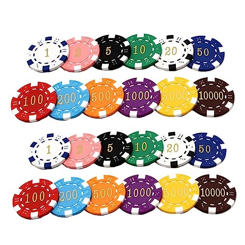 YARNOW 24Stücke Mahjong Spielmünzen Langlebige Spielchips für Kinderbelohnungen und Lernspielzeuge für Spiele und Schulaktivitäten Robust und Vielseitig YARNOW 24Stücke Mahjong Spielmünzen Langlebige Spielchips für Kinderbelohnungen und Lernspielzeuge für Spiele und Schulaktivitäten Robust und Vielseitig von YARNOW