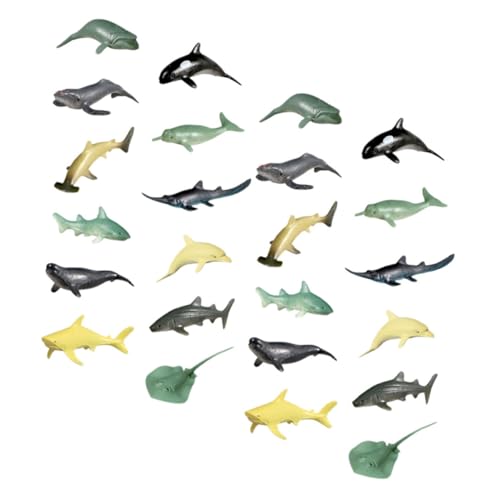 YARNOW 24Stücke Meereslebewesen Figuren Realistische Fischmodelle für Aquarien und Dekoration Tiere für Erwachsene für Bildungsprojekte und Kreative von YARNOW