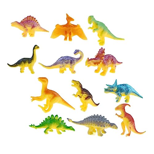 YARNOW 24Stücke Teiliges Dinosaurier Spielzeugset Für Realistische Dinosaurierfiguren Aus Strapazierfähigem Material Zubehör Für Kreative Spiele Und Frühe Entwicklung Fördert von YARNOW