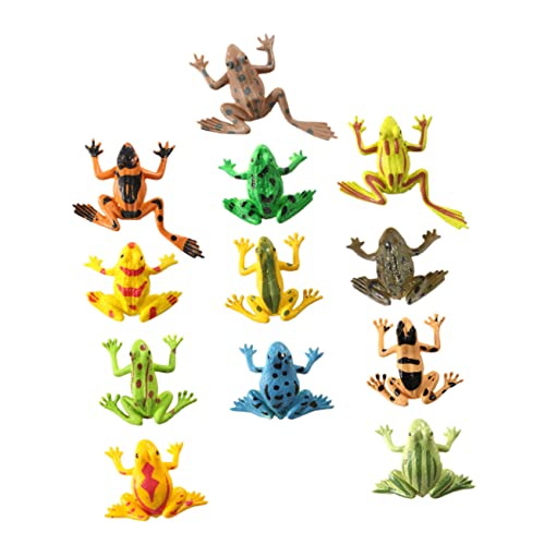 YARNOW 24Stücke Teiliges Tiermodell Realistische Frosch Spielfiguren für Pädagogisches zur des Lernens Dekoration von Teichen und Langlebig YARNOW 24Stücke Teiliges Tiermodell Realistische Frosch Spielfiguren für Pädagogisches zur des Lernens Dekoration von Teichen und Langlebig von YARNOW