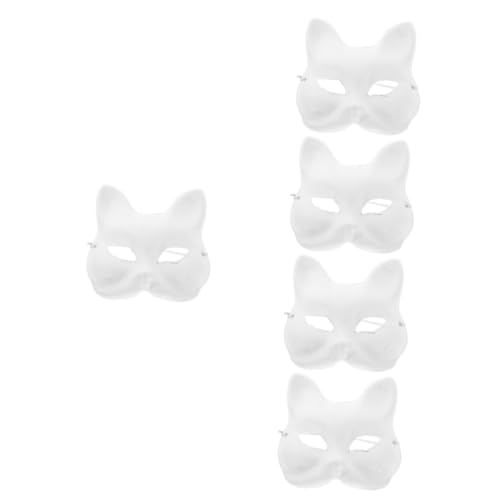YARNOW 25 Stck. Teiliges Diy Weiße Tiermasken aus Handbemalbare Unvollendete Fuchs Masken für Kreatives Basteln für Party Karneval Halloween und Cosplay YARNOW 25 Stck. Teiliges Diy Weiße Tiermasken aus Handbemalbare Unvollendete Fuchs Masken für Kreatives Basteln für Party Karneval Halloween und Cosplay von YARNOW