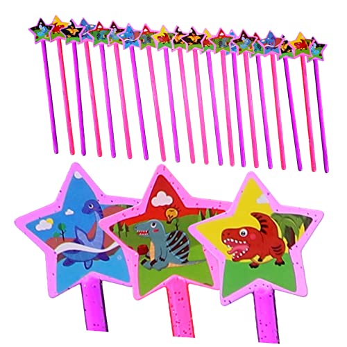 YARNOW 25 Stück Dinosauriermagie Zauberstab Star Design Feenstäbe Zauberstäbe Party Funkeln Feenhaftes Halloween -kostüm Prinzessin Für Kleine Mädchen Stöcke Plastik YARNOW 25 Stück Dinosauriermagie Zauberstab Star Design Feenstäbe Zauberstäbe Party Funkeln Feenhaftes Halloween -kostüm Prinzessin Für Kleine Mädchen Stöcke Plastik von YARNOW
