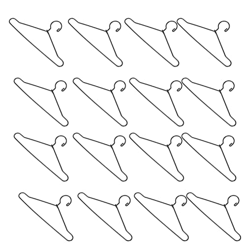 YARNOW 25 Stück Metall Mini Kleiderbügel für Puppen Stabile Puppenhaus Kleiderstange für Kleidungsorganisation Schwarz für Puppenkleider und Accessoires YARNOW 25 Stück Metall Mini Kleiderbügel für Puppen Stabile Puppenhaus Kleiderstange für Kleidungsorganisation Schwarz für Puppenkleider und Accessoires von YARNOW