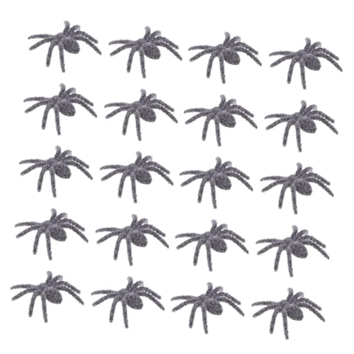 YARNOW 25 Stück Teiliges Halloween Deko mit Haarigen Realistischen Grauen Spinnen aus Kunststoff Leichte Vielseitige Fake Kreaturen als Gruselige Requisiten für Party Innenraum und YARNOW 25 Stück Teiliges Halloween Deko mit Haarigen Realistischen Grauen Spinnen aus Kunststoff Leichte Vielseitige Fake Kreaturen als Gruselige Requisiten für Party Innenraum und von YARNOW