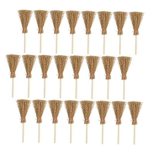YARNOW 25Stücke Besen Rote Seil Besen Modelle für Puppenhaus Zubehör für Mini und Miniaturszenen Hochwertige Handwerkskunst und Realistische Dekoration YARNOW 25Stücke Besen Rote Seil Besen Modelle für Puppenhaus Zubehör für Mini und Miniaturszenen Hochwertige Handwerkskunst und Realistische Dekoration von YARNOW