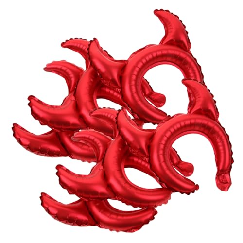 YARNOW 25Stücke Halloween Ballons Teiliges Große Dekoration Für Partys Cosplay Und Fotografie Teufelshörner Und Trident Designs Für Unvergessliche Feiern von YARNOW