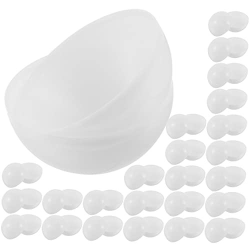 YARNOW 25Stücke Lotteriekugeln Öffnen Tombola Bälle Weiße Plastikkugeln Für Partys Und Festlichkeiten Für Gewinnspiele Und Verlosungen von YARNOW
