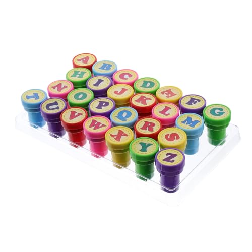 YARNOW 26Stücke Stempel Selbstfärbende Plastik Stamper Zufälligen Farben Kreatives Für Bastelprojekte von YARNOW