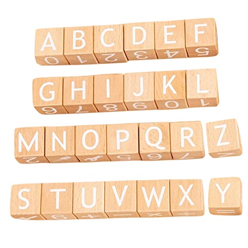 YARNOW 26Stücke Teiliges Lernspielzeug aus Holz Farbenfrohe für Pädagogisches Phonics und Praktischen Fähigkeiten für Kreative von YARNOW