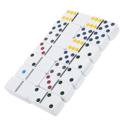 YARNOW 28 Stück Teiliges Domino aus Bunten Holzsteinen für Familien und Gesellschaftsspiele Drinnen und Draußen Sicheres für Erwachsene YARNOW 28 Stück Teiliges Domino aus Bunten Holzsteinen für Familien und Gesellschaftsspiele Drinnen und Draußen Sicheres für Erwachsene von YARNOW