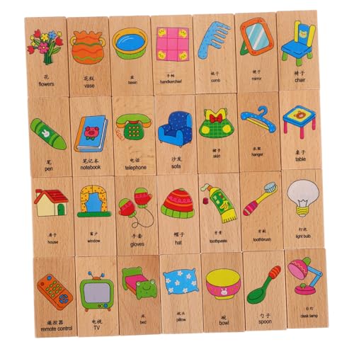 YARNOW 28Stücke Teiliges Holz Domino Set für Lernspielzeug für Kleinkinder Montessori Aktivitäten Fördert Kreativität und Kulturelles Verständnis Tragbar und Sicher YARNOW 28Stücke Teiliges Holz Domino Set für Lernspielzeug für Kleinkinder Montessori Aktivitäten Fördert Kreativität und Kulturelles Verständnis Tragbar und Sicher von YARNOW