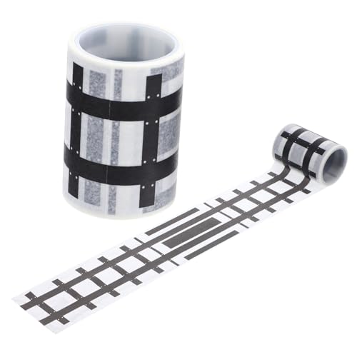 YARNOW Eisenbahn Straßenaufkleber 2 Rollen Selbstklebend für Kinder Selbstgemacht Verkehrsspielzeug Straßenband für Modellbau und Kreative Bastelprojekte YARNOW Eisenbahn Straßenaufkleber 2 Rollen Selbstklebend für Kinder Selbstgemacht Verkehrsspielzeug Straßenband für Modellbau und Kreative Bastelprojekte von YARNOW